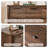 Fluted 7 Drawer Dresser, 52 Inch Wide Modern Wood Chest With Curved Profile, Ideal For Bedroom And Living Room Storage, TV Stand-1541203556