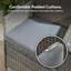 Bali Rattan Garden Jack and Jill Loveseat