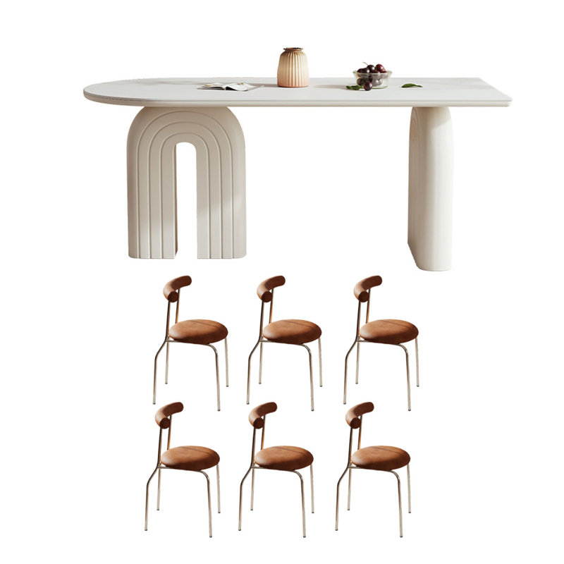Table de salle à manger French Rock, H 29,5 po x L 70,9 po x l 35,4 po