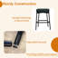 Tabouret de comptoir moderne à dossier courbé et rembourré-85609982