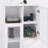 MDF Painted Cabinet With Glass Doors And Drawer Entryway Cabinet Console Cabinet Open Storage Space-1179114902