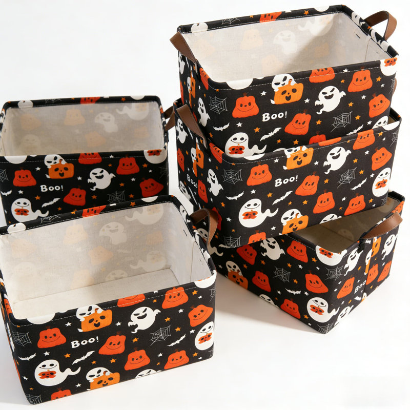 Panier de rangement 5 pièces Halloween
