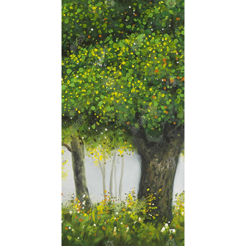 Forest by summer - 15.75"x31.50" Desk mat