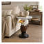 Table d'appoint tête d'aigle avec plateau en faux marbre, statue d'animal en résine pour salon