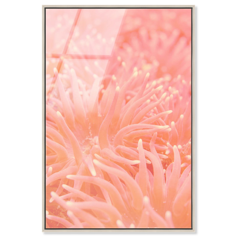 Deep Sea Flowers Print by Oliver Gal, 55"H x 37"W, Silver Floater Frame