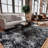 Machine Washable Area Rug Soft Vintage Low Pile Rug with Non Slip Backing for Bedroom Entrance Corridor