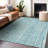 Premium Machine Washable Prisco Teal Rug-1414671696