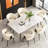Homeira  62.9" to 94.4" Extendable Dining Tables for 6 to 10 -   Rectangle  Sintered stone Dining Table-1425236615