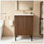 Armoire de salle de bain murale avec lavabo et espace de rangement