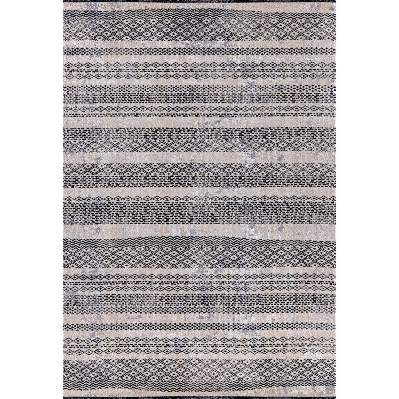 Tapis brun / noir Desire, Rectangle 7 pi 10 po x 10 pi 10 po