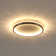 Deontee Modern Dimmable LED Flush Mount Ceiling Light with Remote Control