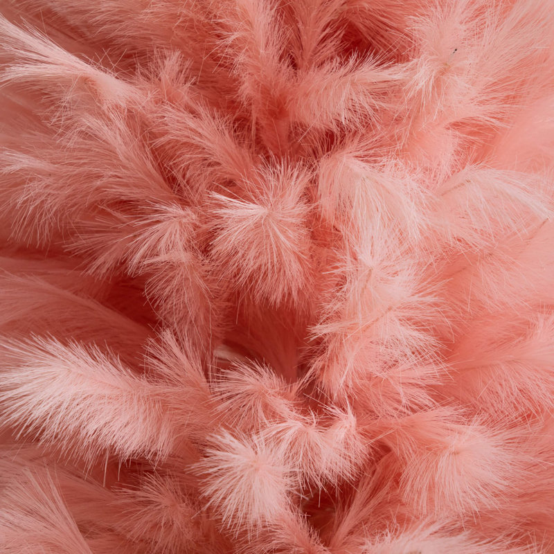 Arbre de Noël artificiel rose Pampas Grass, H 6 po x l 40 po x P 24 po