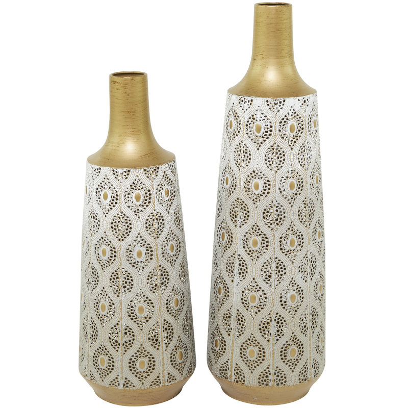 Ensemble de vases en métal Fremon