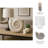 Reba Ceramic Shell Figurine - Elegant Home Decor Accent Piece-312666996