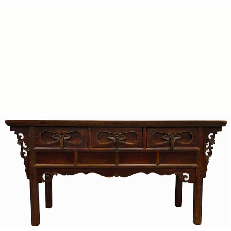67.3 in. Solid Wood Console Table