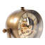 Horloge de table analogique en métal brun