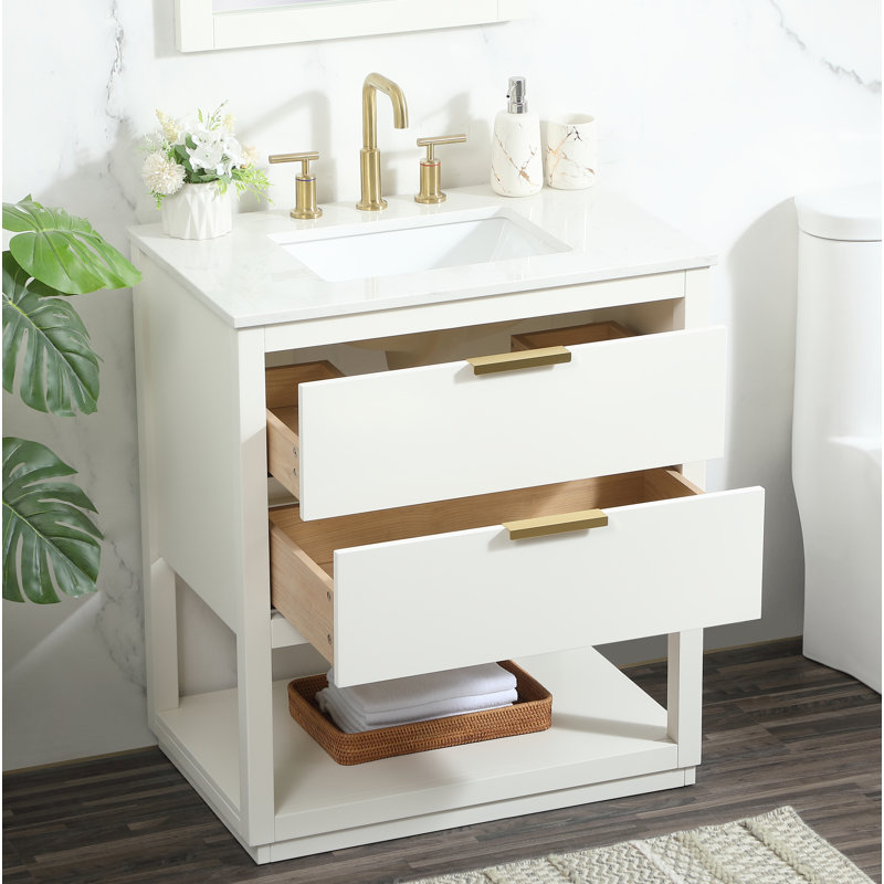 Ensemble de meuble-lavabo simple 30 po Felicity, Blanc