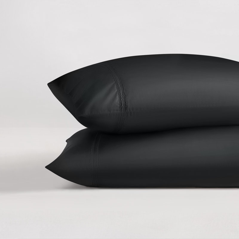 Yalda Pillowcase Set Pillow Case, Standard, Black