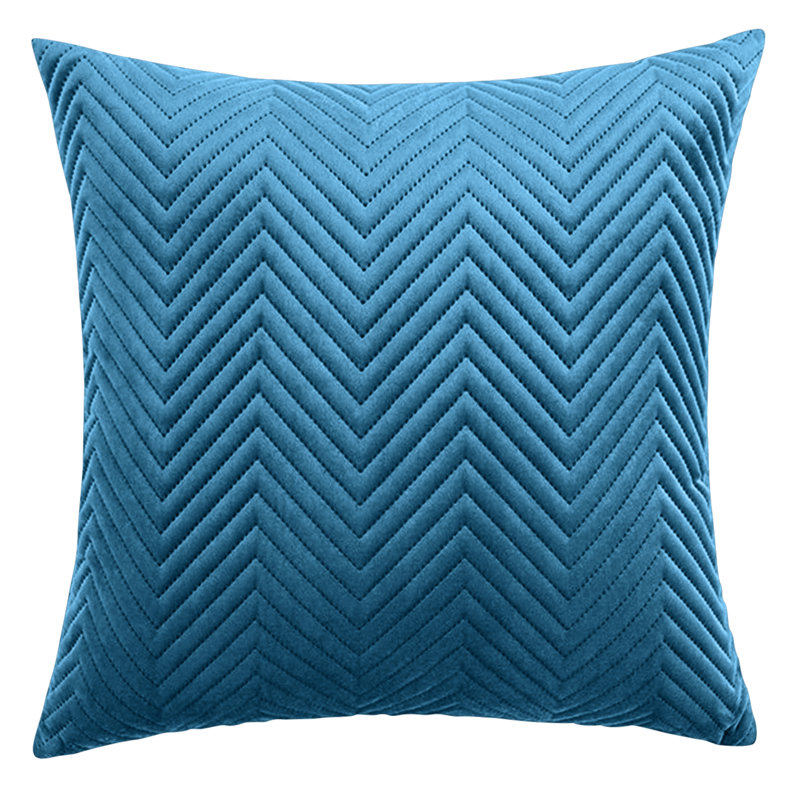 Aspire Homeware Embossed Square Velvet Cushion Cover, Teal, Pack of 4