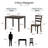 4 - Person Four Leg Dining Set-781713136