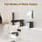 Doux Waterfall Deck-Mount Bathtub Filler Faucet with Diverter and Handheld Shower-110585241