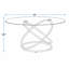 Ensemble de tables basses contemporaines en acier inoxydable avec deux tables de bout de couleur chrome, de conception moderne et de fabrication robuste pour les espaces de vie principaux
