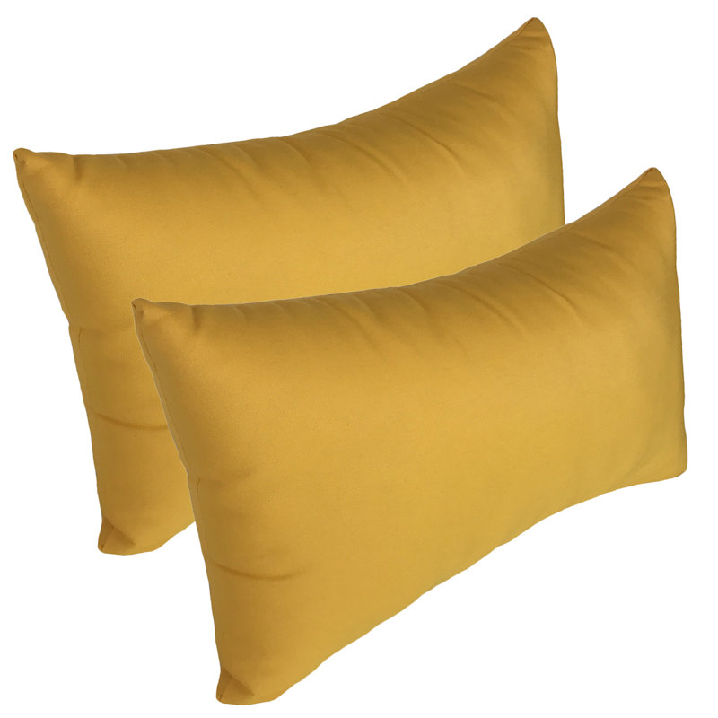 Housse de coussin rectangulaire d’extérieur/insert bhavisha, Tournesol