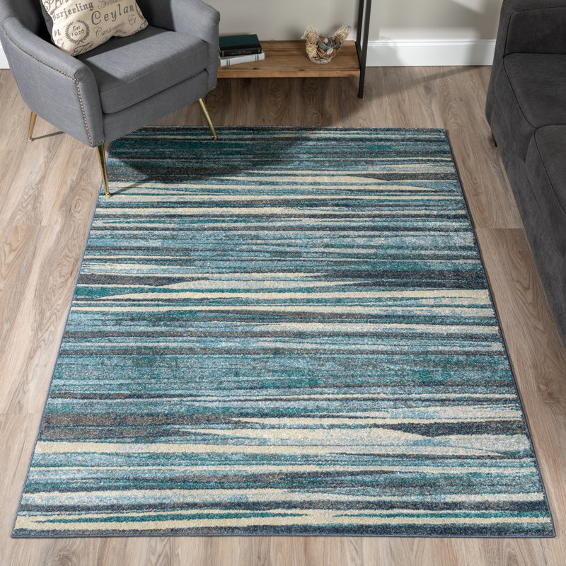 Tapis beige / bleu Altje, Rectangle 3 pi 3 po x 5 pi 1 po
