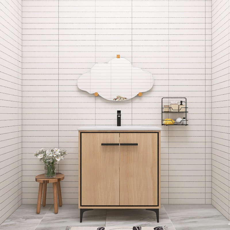 Meuble-lavabo simple avec plateau 30,34 Ahniah