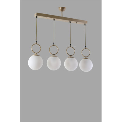 Lustre scandinave Glam, 100% métal, hauteur réglable, 25,6 po x 6,3 po | Peinture séchée au four avec revêtement en culbutage | Douille E27 de 40 W maximum, finition blanche élégante pour les solutions de décoration et d'éclairage modernes