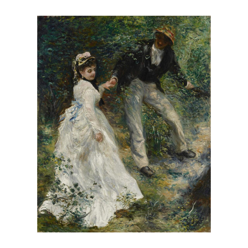 «La Promenade» par Pierre-Auguste Renoir - Estampe numérique, H 20 po x l 16 po