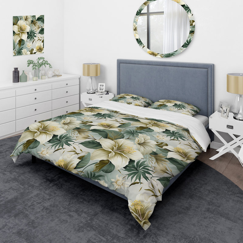Literie Serene Jungle I, Housse de couette simple + 1 taie décorative stan