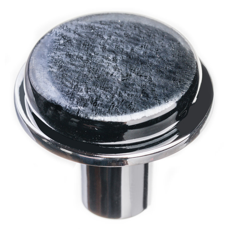 Geometric Mushroom Knob, Polished Chrome