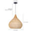 Dormody 1 - Light Natural Dome Pendant-1816480960