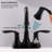 Matte Black Bathroom Faucet 2 Handles, 360 Degree Swiveling Spout With Pop-Up Drain & Supply Hoses, 6 Inch Vanity Sink Fitting, Scratch, Rust-, , Water Saving, Quick Installation 4011B In Black, 2-121597078