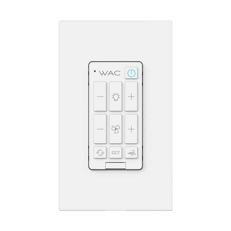 Ventilateur de plafond Bluetooth à 6 vitesses avec plaque murale unipolaire G4