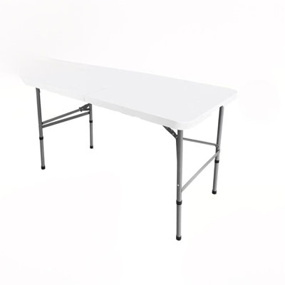 Table portative robuste de 4 pi, table pliante pour pique-nique intérieur et extérieur et table à cartes pour pique-nique, fête, camping ... (4 pi)