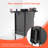 Lockable Salon Trolley Cart With Folding Tray Holders, Metal Baskets And Wheels