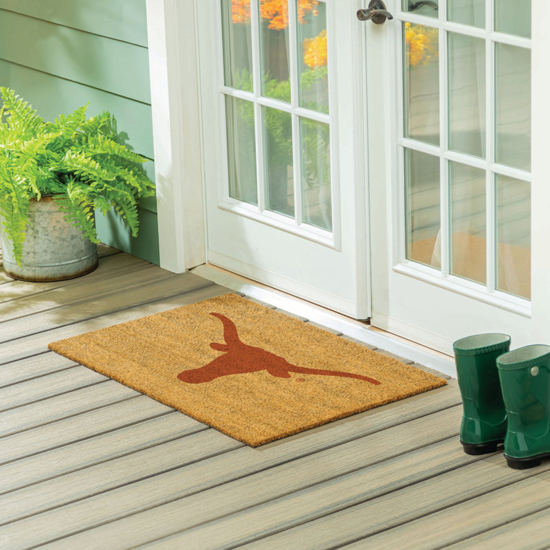Grand tapis couleur coco de l'Université du Texas, 36 po x 24 po