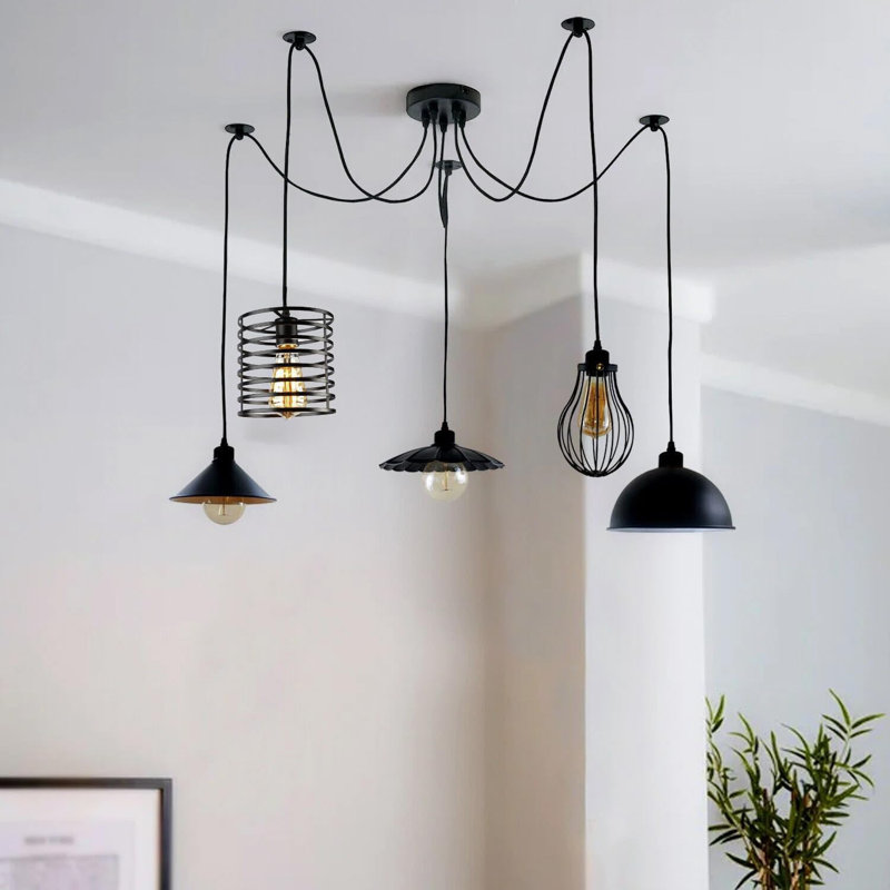 5 - Light Black Novelty Pendant