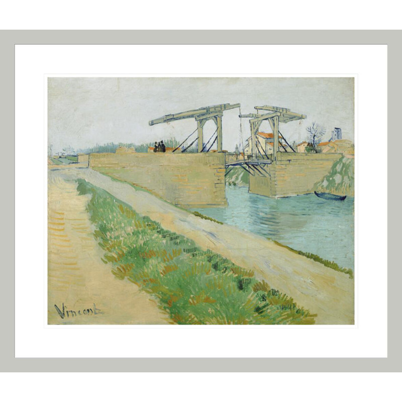«The Langlois Bridge» par Vincent van Gogh, impression giclée encadrée, 23,5 po H x 27,61 po L