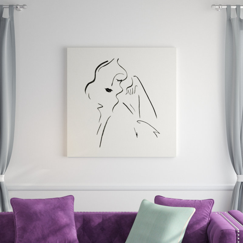 Simple Study II 1 Piece Wrapped Canvas Wall Art, 91cm H x 91cm W