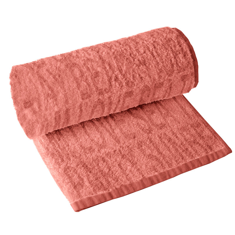 Aine Fun Embossed Beach Towel 75x150, Salmon