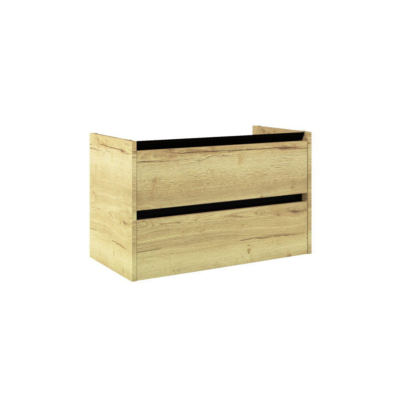 Mcelfresh 82cm Single Bathroom Vanity Base Only, Oak Halifax