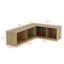 Banc de rangement en L Cecyle