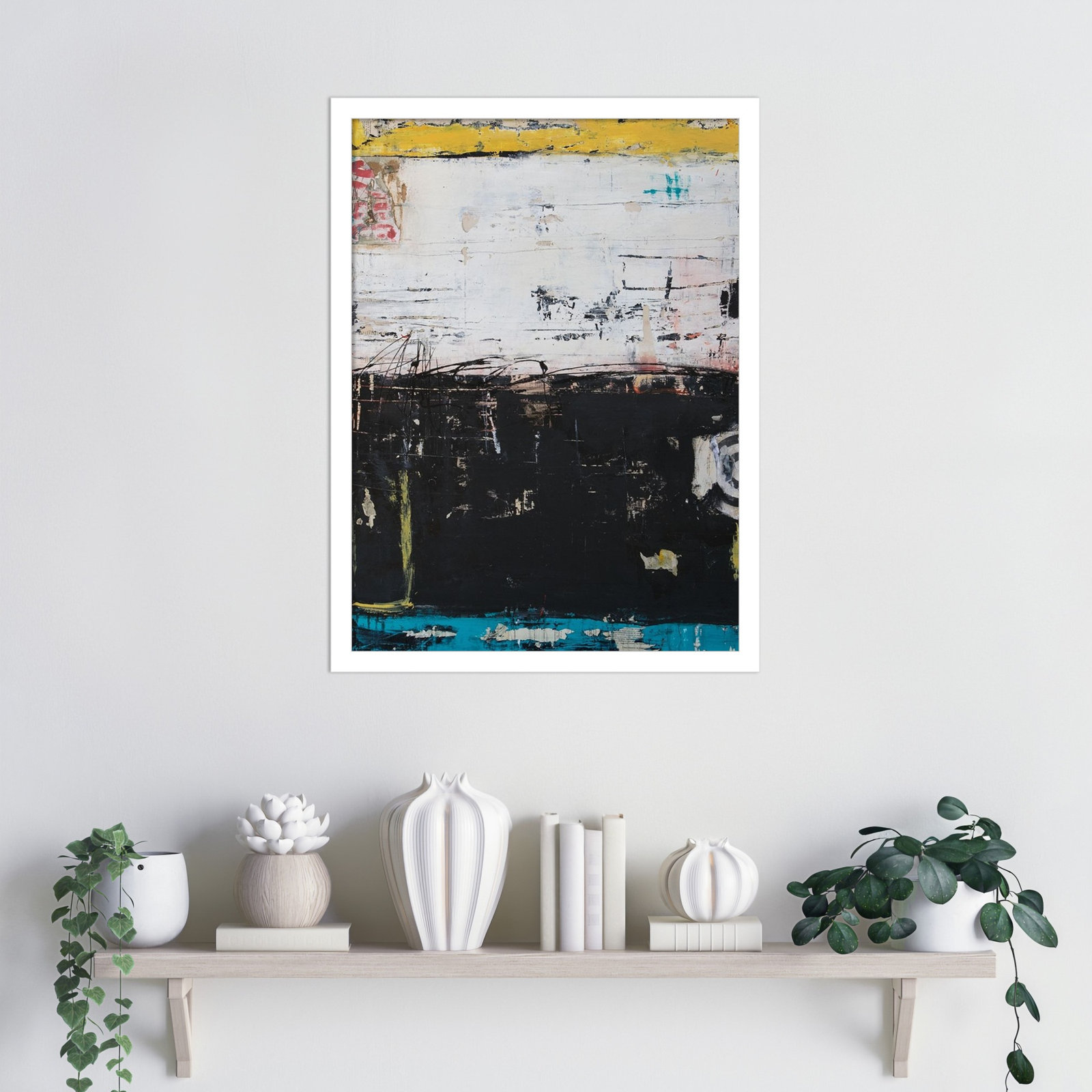 Down and Dirty Print by Erin Ashley, 21" H x 16" W, White