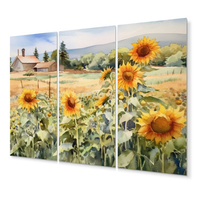 Farmhouse Plants & Flowers Wall Decor on Metal