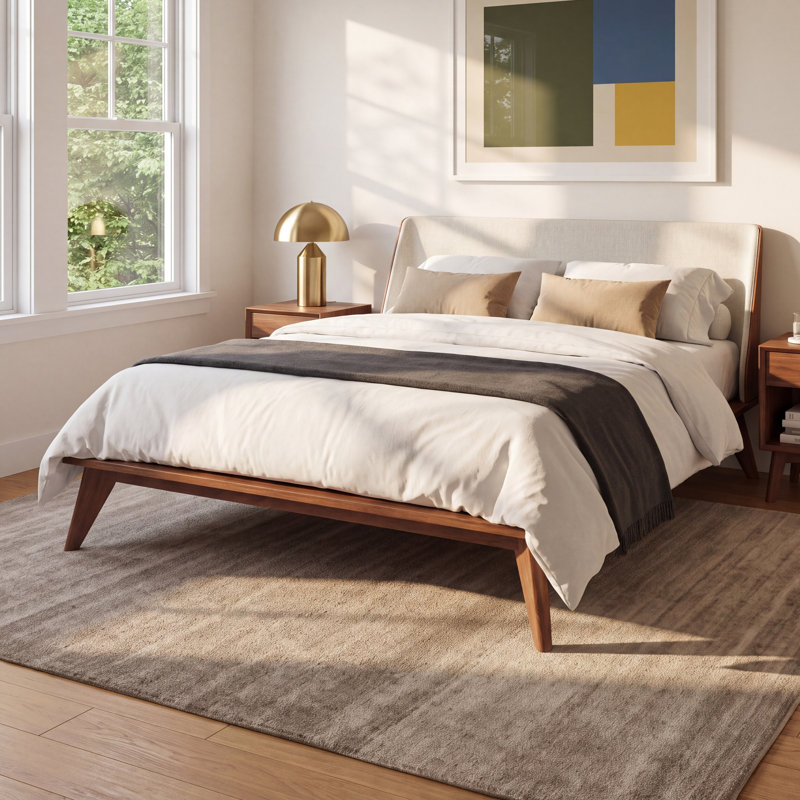 Fiora Upholstered Platform Bed, Queen