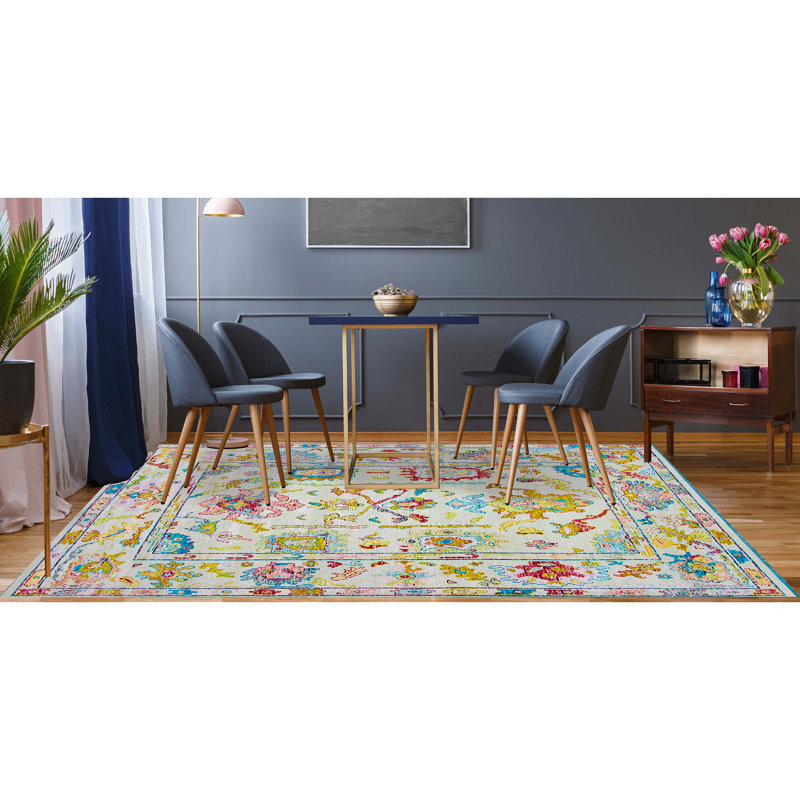 Floral Area Rug, Rectangle 10' x 14'