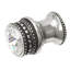 Caché medium round knob with flared foot with an 18mm Swarovski Clear Crystalin Chalice-124873093